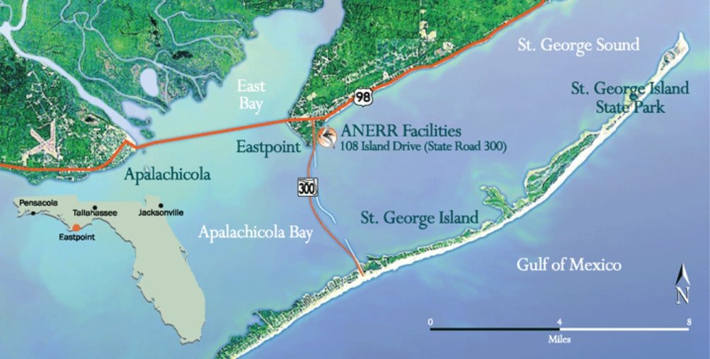 st george island florida map Getting Here Apalachicola National Estuarine Research Reserve st george island florida map