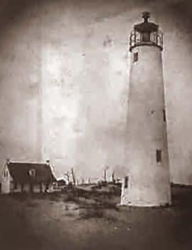 The Cape St. George Island Lighthouse was built in 1852 and survived wars, hurricanes, and erosion for over 150 years.