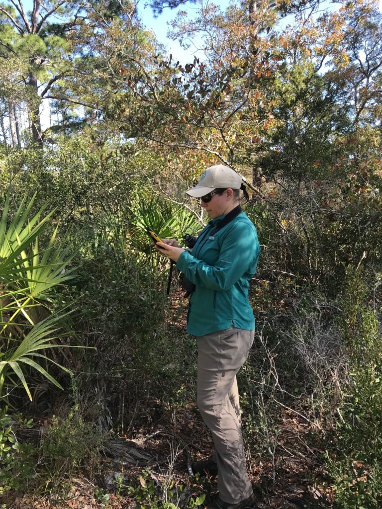 2. When collecting Accuracy Assessment data, Stewardship staff record habitat class and sub-class information in a Trimble tablet, and take photos of the location that can be used to verify habitat classifications or change in the future.