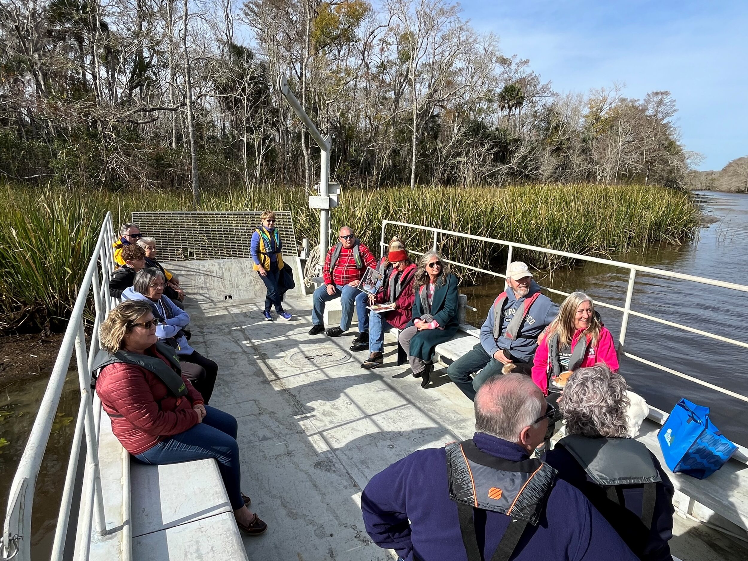 Realtors Association of Franklin and Gulf Counties on the Apalachicola River on the Reserve’s vessel, the Tideline. 