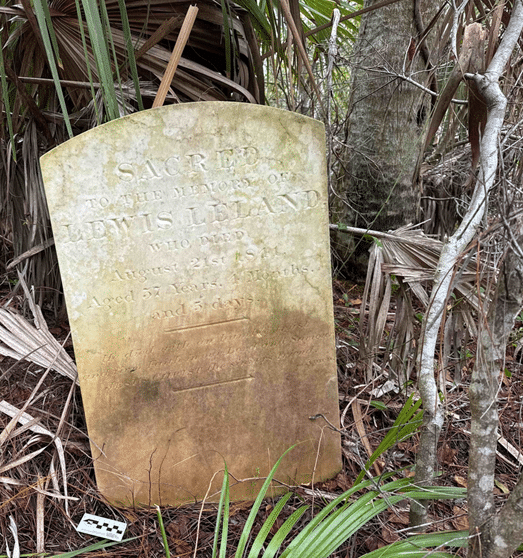 Leland grave marker